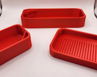 Silk Red | Diamond Painting Tray Pet and Fall Proof Diamond Painting Accessories Drill Tray Sealed Diamond Painting Tray Lid