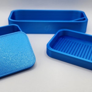 Silk Blue Shimmer | Diamond Painting Tray Pet and Fall Proof Diamond Painting Accessories Drill Tray Sealed Diamond Painting Tray Lid