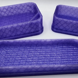 Transparent Purple | Diamond Painting Tray Pet and Fall Proof Diamond Painting Accessories Drill Tray Sealed Diamond Painting Tray Lid