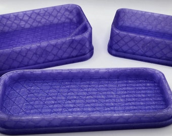 Transparent Purple | Diamond Painting Tray Pet and Fall Proof Diamond Painting Accessories Drill Tray Sealed Diamond Painting Tray Lid