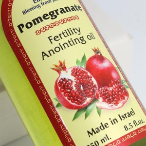 Pomegranate Fertility Anointing Oil – Blessing from Jerusalem