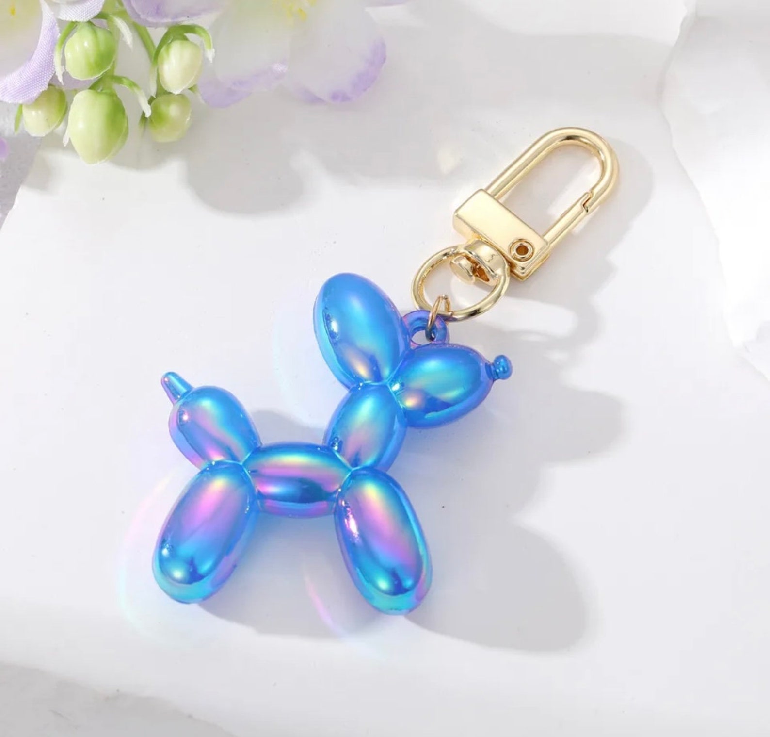 Balloon Dog Keychain Balloon Dog Key Chain Balloon Animal Etsy