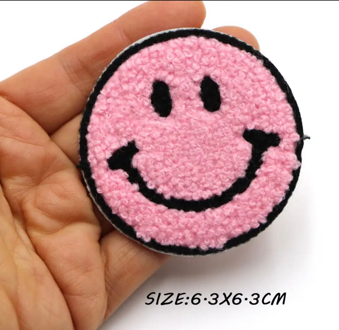 Pink Smiley Patch - Daily Disco