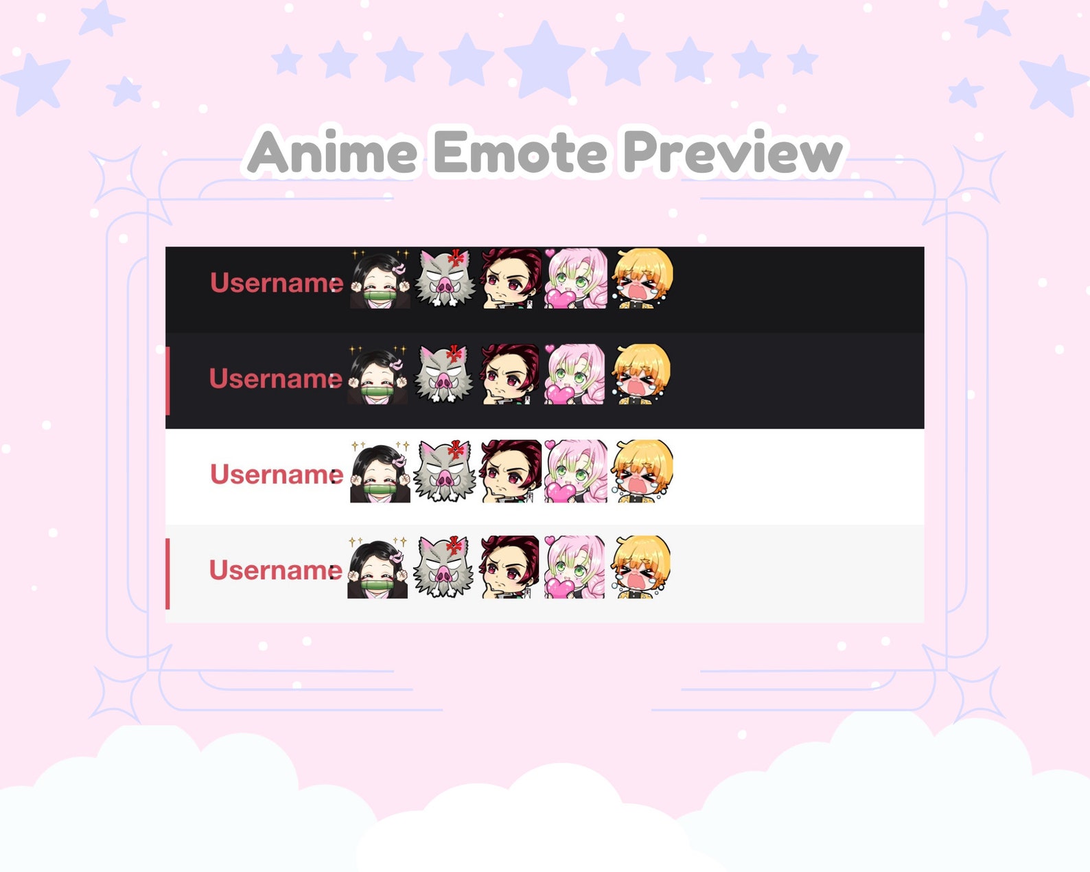Cute Pink Haired Hashira Love Emote Twitch Youtube - Etsy