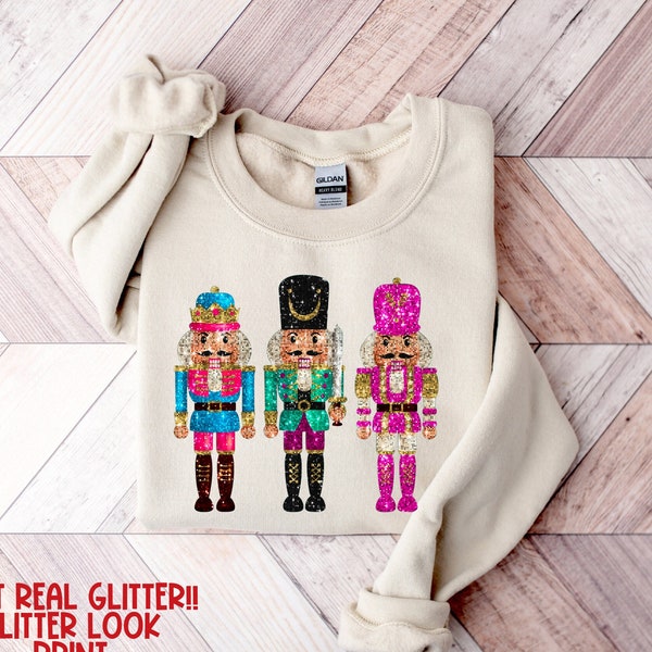 Christmas Monogram Nutcracker- Girls Ruffle Shirt main image 1