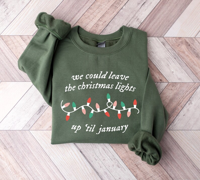 We Can Leave the Christmas Lights up 'til January Etsy