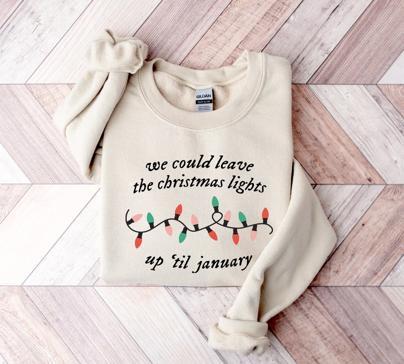 We Can Leave the Christmas Lights up 'til January Etsy