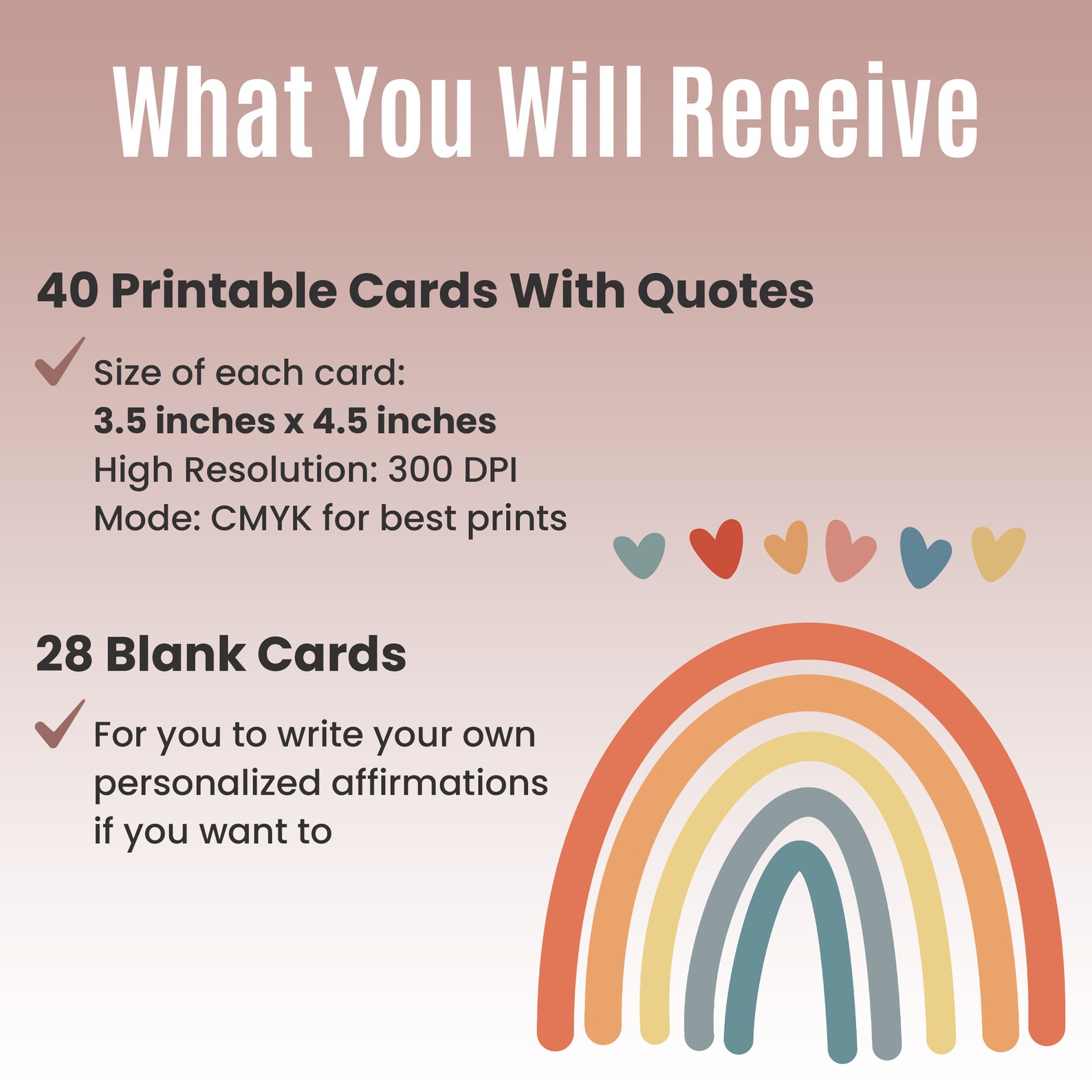 Positive Affirmation Cards Printable for New Year Daily Affirmation ...
