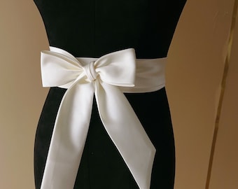 Extra long women's ribbons, wedding accessories, women's belts, bow belts, satin wedding belts, custom belts, dress belts