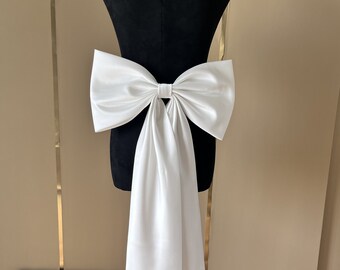 Satin bows, bar mitzvah bows, large bows, church wedding bows, wedding bows, bridal accessories, wedding accessories