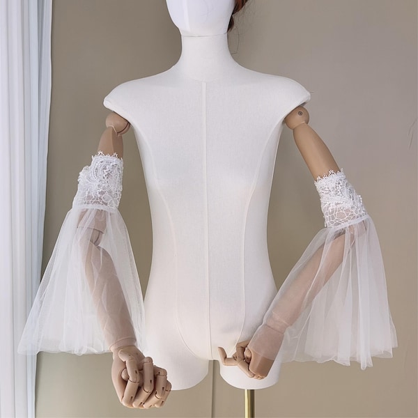 Lace wedding sleeves, dress sleeves, detachable wedding sleeves, bridal sleeves