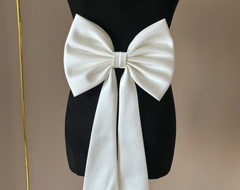 Children's satin bow, detachable bow, wedding bow, wedding bow strap, small bow