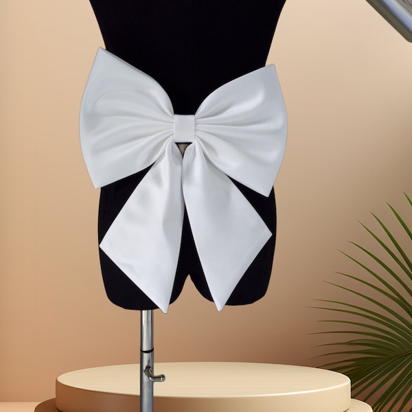 Children's satin bow, detachable bow, wedding bow, wedding bow strap, small bow