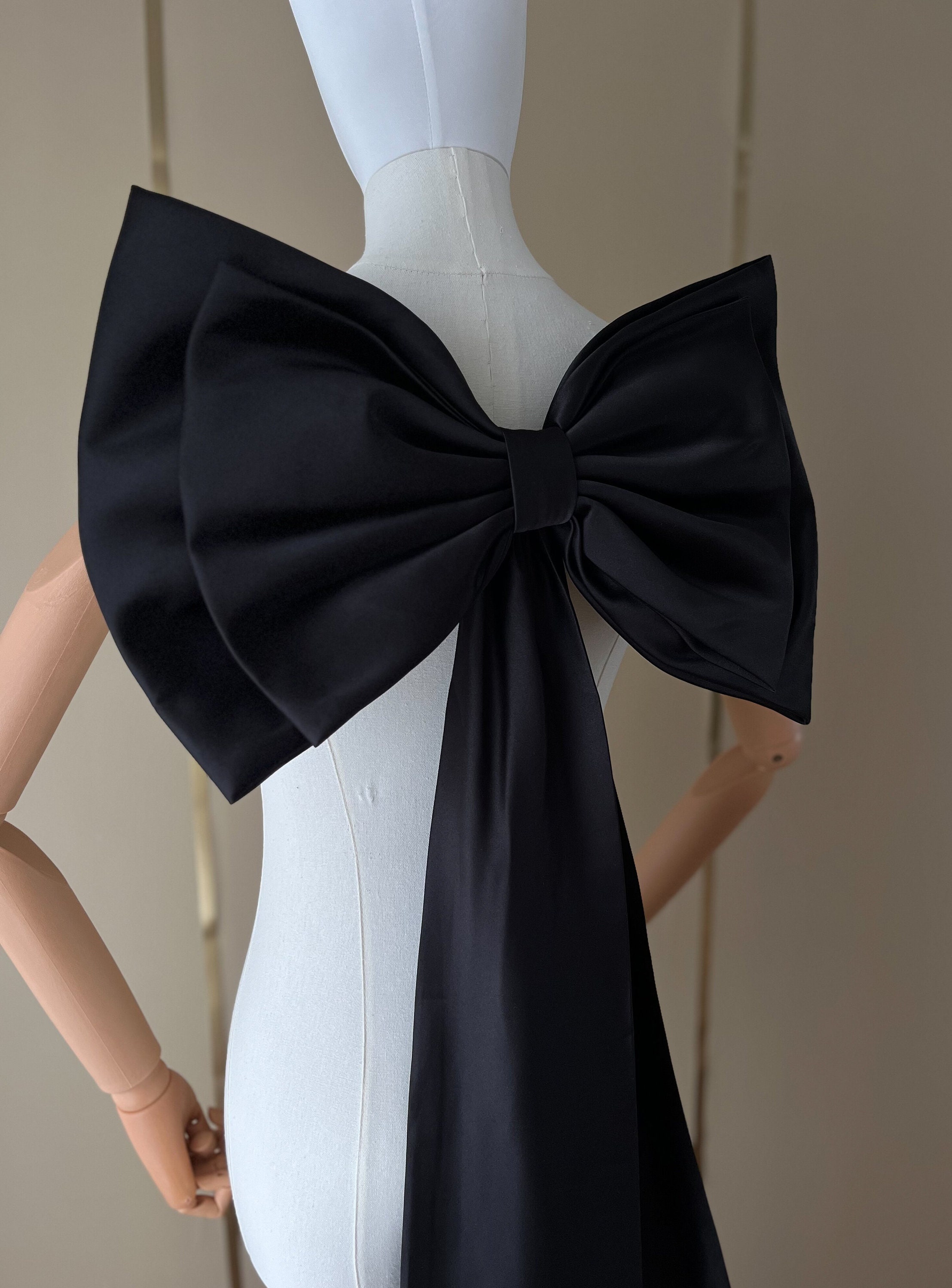 Bow-Decor Satin Short Blazer main image 0