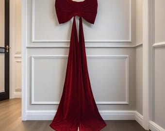 Velvet Christmas Giant Bow