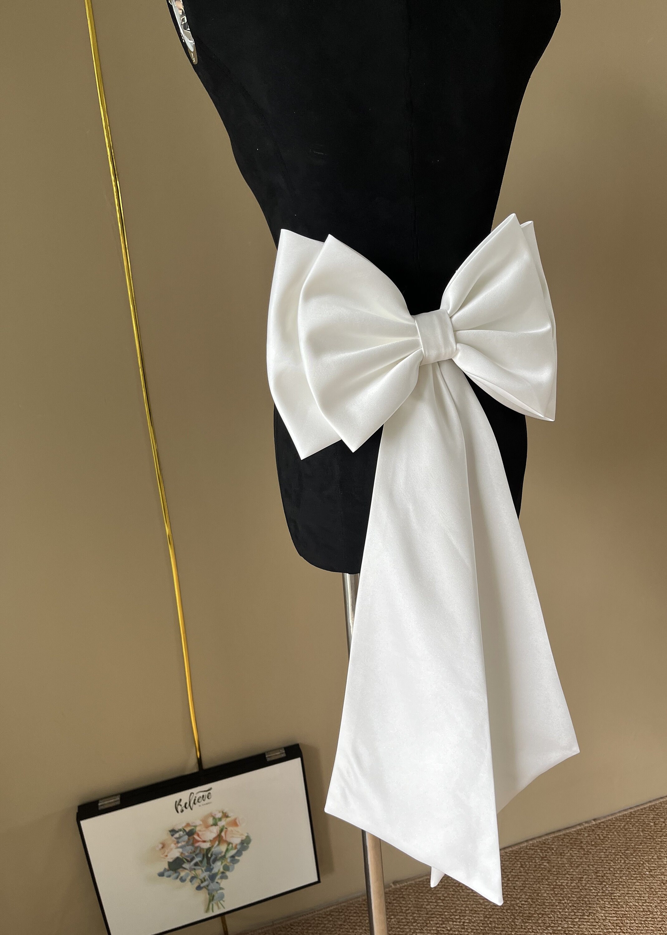 Double Layer High End Ribbon Bow, Bar Mitzvah Bow