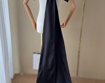 Oversized Black Satin Bow: Detachable Dress Tail Accessory - Etsy Oversized Black Satin Bow: Detachable Dress Tail Accessory - Etsy
