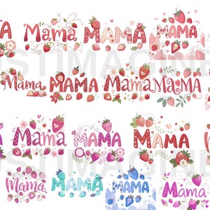 Mama Coquette Strawberry PNG: Mother&#39;s Day Design (Digital Download