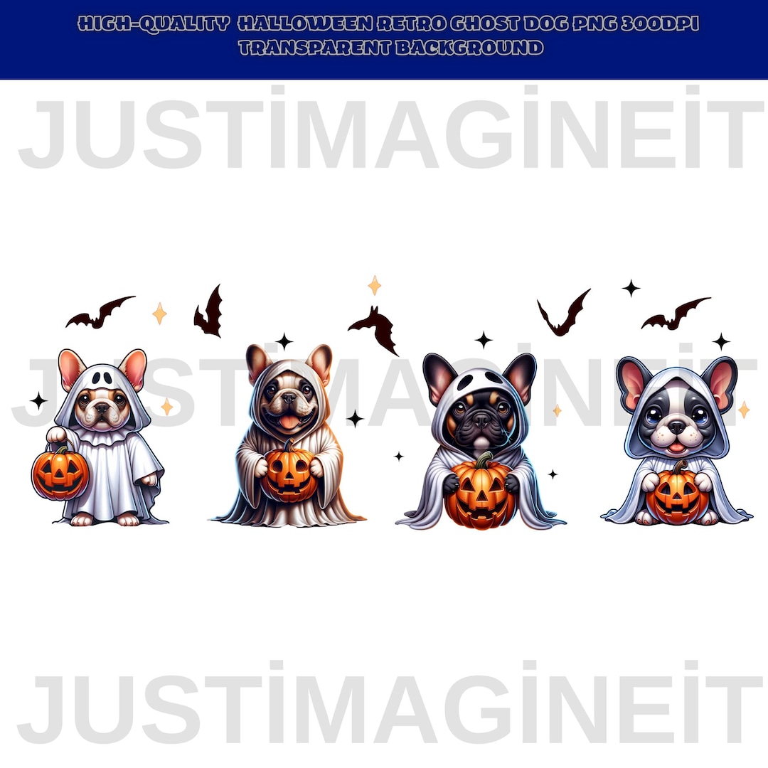 Retro Ghost Dog PNG | Halloween Clipart, Pumpkin - Etsy