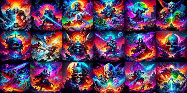 Tristo Mietitore PNG, design teschio di Halloween, arte horror gotica spettrale, sublimazione scheletro scuro, download digitale