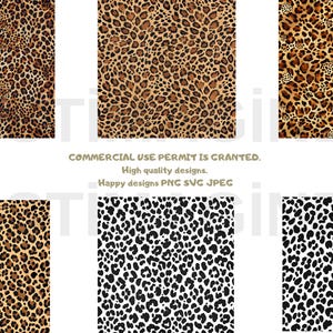 Leopard Print Pattern SVG Bundle: Cheetah Animal Print (Digital Download