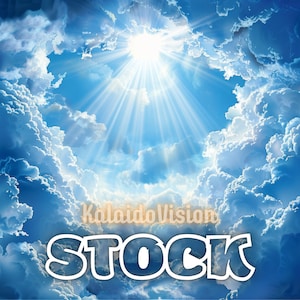 Heavenly White Clouds AI Art Christian Funeral White Clouds Heaven Memorial Background Digital Downloadable Instant PNG Download
