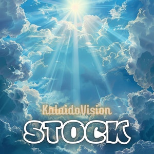 Heavenly White Clouds AI Art Christian Funeral White Clouds Heaven Memorial Background Digital Downloadable Instant PNG Download