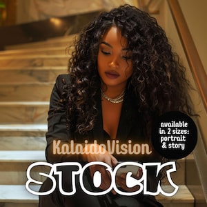 Melanin AI-Image, High-Quality Luxury Woman Stock Photo, Aesthetic Black Girl, Faceless Marketing, Digital Girl Boss Social Media