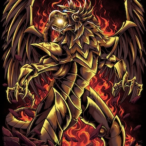 Winged Dragon of RA Acrylic Art