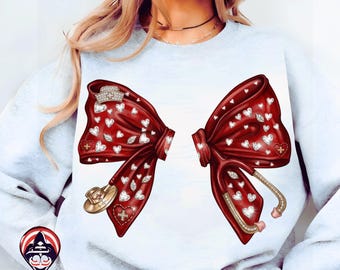 Medical Nurse Coquette Bow Valentine Png Sublimation Stethoscope Pink Retro Shirt Gift RN