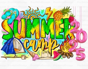 Summer Camp 2025 Adventure svg png, Summer Camp svg png for t-shirt, Summer Vacation svg png, Summer Camp PNG SVG,Summer Camp Cut Files