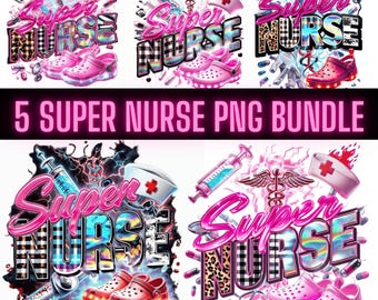 5 Super Nurse png sublimation design download Bundle,Nurse png,Nursing png,Nurse life western Nurse png,108 sublimate designs download FREE