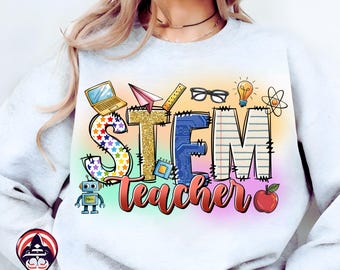 STEM Science and Technology Teacher png sublimation design download, Teacher's Day png, Teacher life png,back to school png,designs download