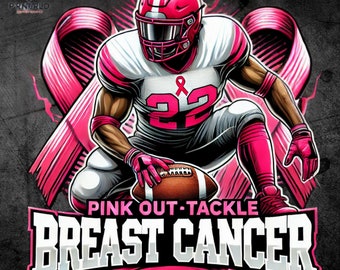 1 Pink Out Breast Cancer Football Png Svg, Sport Breast Cancer Png Svg, Pink Ribbon American Football Png, Sport Pink Out Shirt 108 png gratis