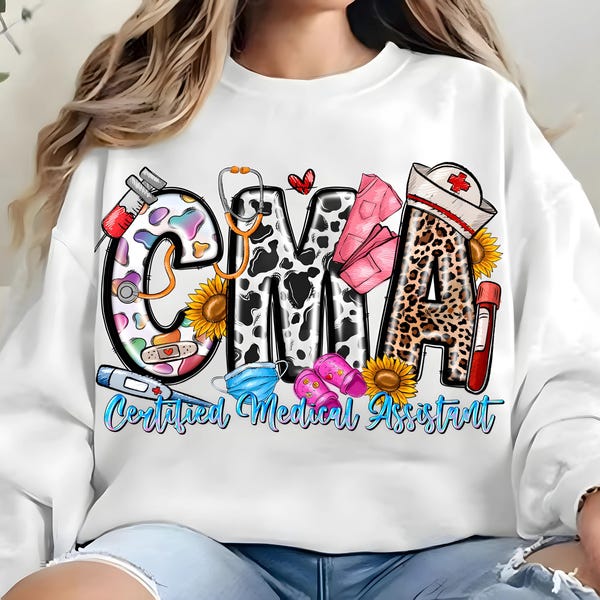 SVG CMA Certified Medical Assistant png,sublimation design download,Nurse png,life sublimate