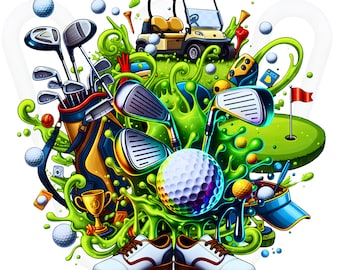 Golf PNG SVG for Dad Court Landscape sublimation,Golf court illustrations Golf Ball Clipart,Sports Design golf cart clipart,golf bag clipart