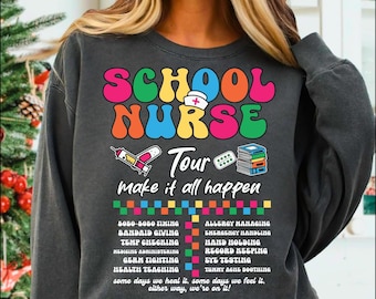 Nursify School Nurse Tour PNG SVG,Teacher Back To School Png,Trendy Nurse Life Bright Doodle Png,Cool Nurse Gift,Retro Nurse Quotes Png SVG