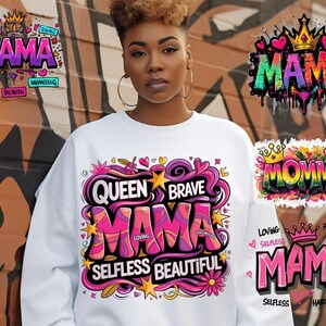 5 - Mama graffiti png bundle,selfless png,loving mama png,protective mama png,mama queen png, wold’s best mom png,best mom ever graffiti png