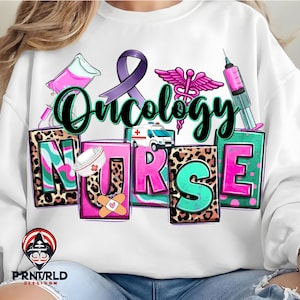 SVG Oncology Nurse png svg sublimation design download, Nurse png, Nurse life png, Nurse png design, Nursing png, sublimate designs download