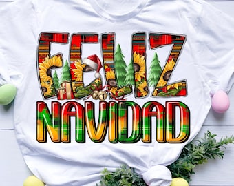 Feliz Navidad スペイン語クリスマス PNG SVG 昇華デザイン、Feliz Navidad PNG SVG、メリークリスマス PNG、スペイン語 PNG、スペイン語クリスマス PNG SVG