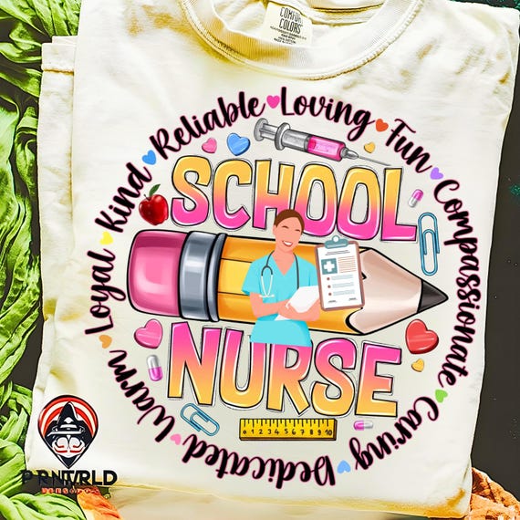 Nursenest School Nurse Shirt Design,nursing School T Shirt Png