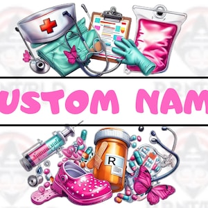 SVG Personalized Nurse PNG sublimation design download,Nurse Nursing png,custom name Nurse life png,sublimate designs download 108 Png FREE