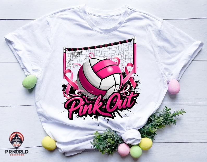 Pallavolo rosa Out png svg,Cancro al seno Pallavolo Png svg,Sensibilizzazione sul cancro al seno PNG,Nastro rosa,Giorno della partita png svg,Mamma pallavolo Png svg immagine 2