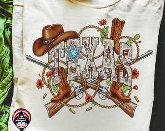 Texas Retro Camouflage Darlin Wüste Western PNG Retro Camo Country Distressed Varsity Cowboy Zitat, Tarnungssublimationsdesign für HemdschaleBecher