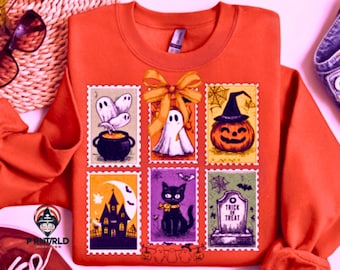 Retro Girly Halloween Cat Ghost Png,Girly Halloween Png, Fall Png, Halloween Png, Spooky Season Png, Pumpkin Halloween, Spooky Mama png