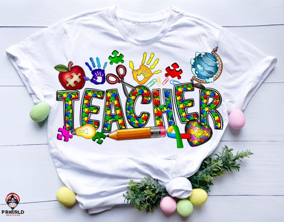 SVG Autism Teacher png svg,sublimation design download,Autism Awareness png,Teacher png, School,Autism Life png Digital download,puzzle png