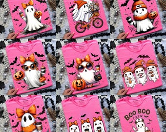 9 PNG About Cute Funny Ghost Pumpkin Halloween Png BUNDLE,Cute Ghost Pumpkin Halloween Funny Ghost Halloween PNG,Bougie Ghost,Spooky Season