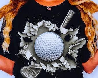 Hand drawn golf club and golf ball PNG SVG Sublimation Designs,Golf Sublimation,Golf Bow Png,Golf Ribbon mom sport png, golf t-shirt design