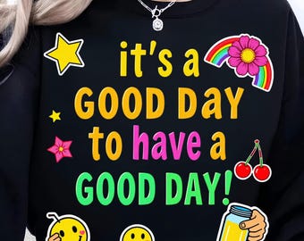 to dobry dzień, aby mieć dobry dzień PNG SVG cyfrowe pobieranie Retro vibes design, cherry design, grunge retro, groovy happiness png svg dowland
