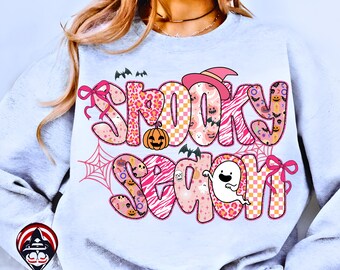 Pink Lace Halloween Spooky Bow Season Coquette Png,Ghost png, Coquette Halloween png, Preppy Spooky Season png, Halloween bow Digital Design